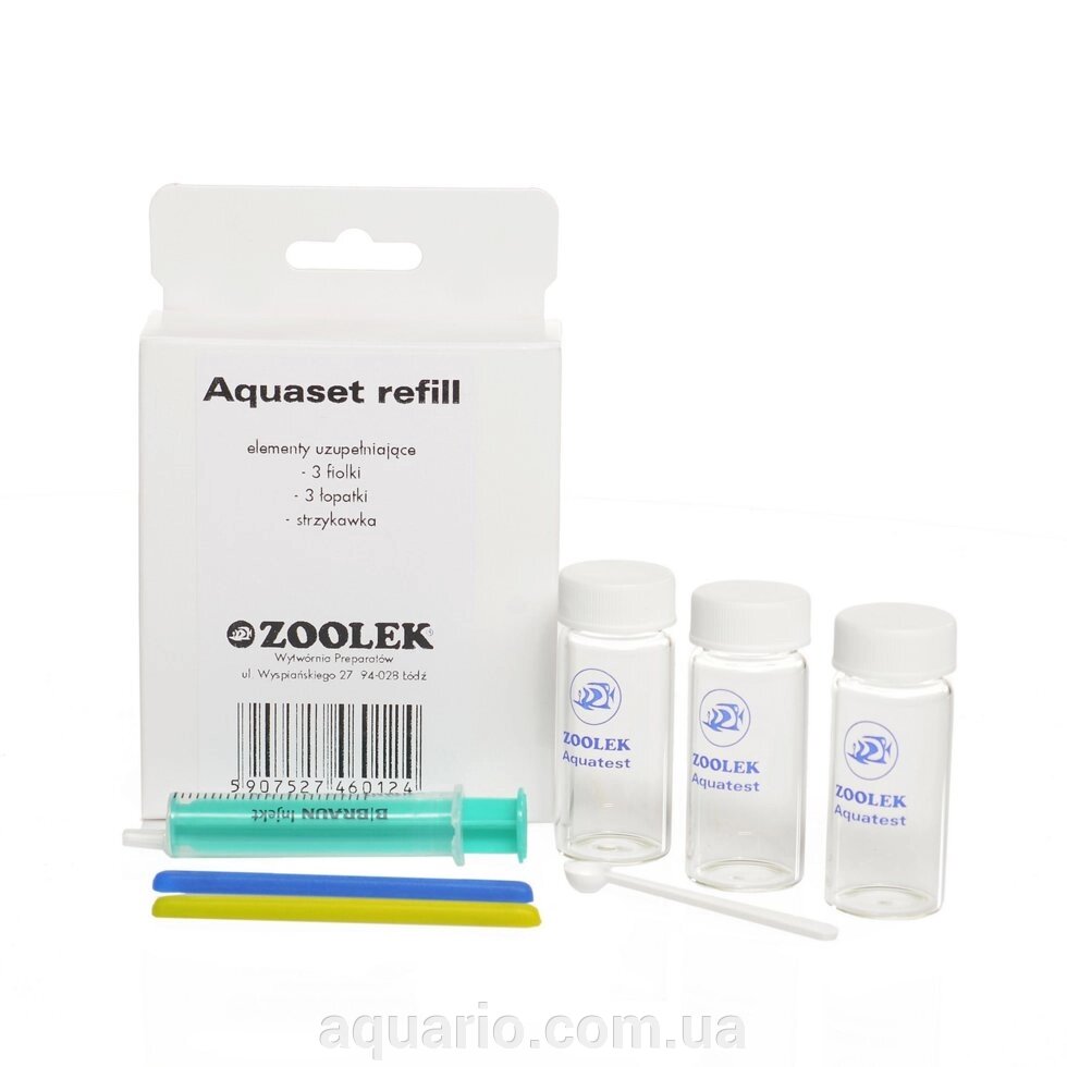 Набір аксесуарів для тестів Zoolek Aquaset 1 BASIC Refill від компанії Інтернет магазин акваріумістики "AquariO" - фото 1