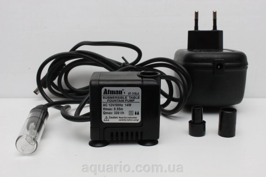 Насос, помпа Atman АТ-318LA, 320 л / год 12V AC від компанії Інтернет магазин акваріумістики "AquariO" - фото 1