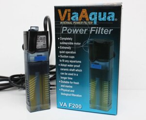 Внутрішній фільтр з флейтою Via Aqua VA-F200, 130 л / год