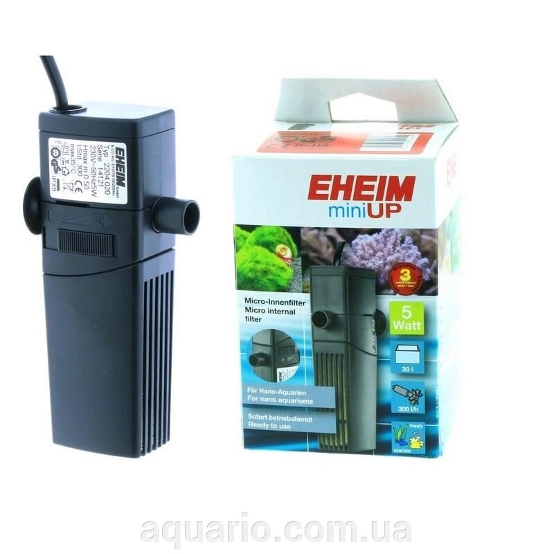 Внутрішній фільтр EHEIM mini. UP, 300 л / год - характеристики