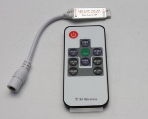 RGB контролер 12A RF 144W 12V mini, радіо пульт 10 кнопок