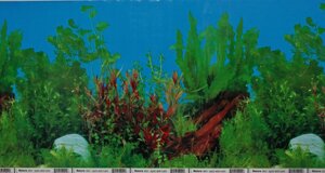 Фон для акваріума Nature # 9021 Aquatic water plants, висота 30 см