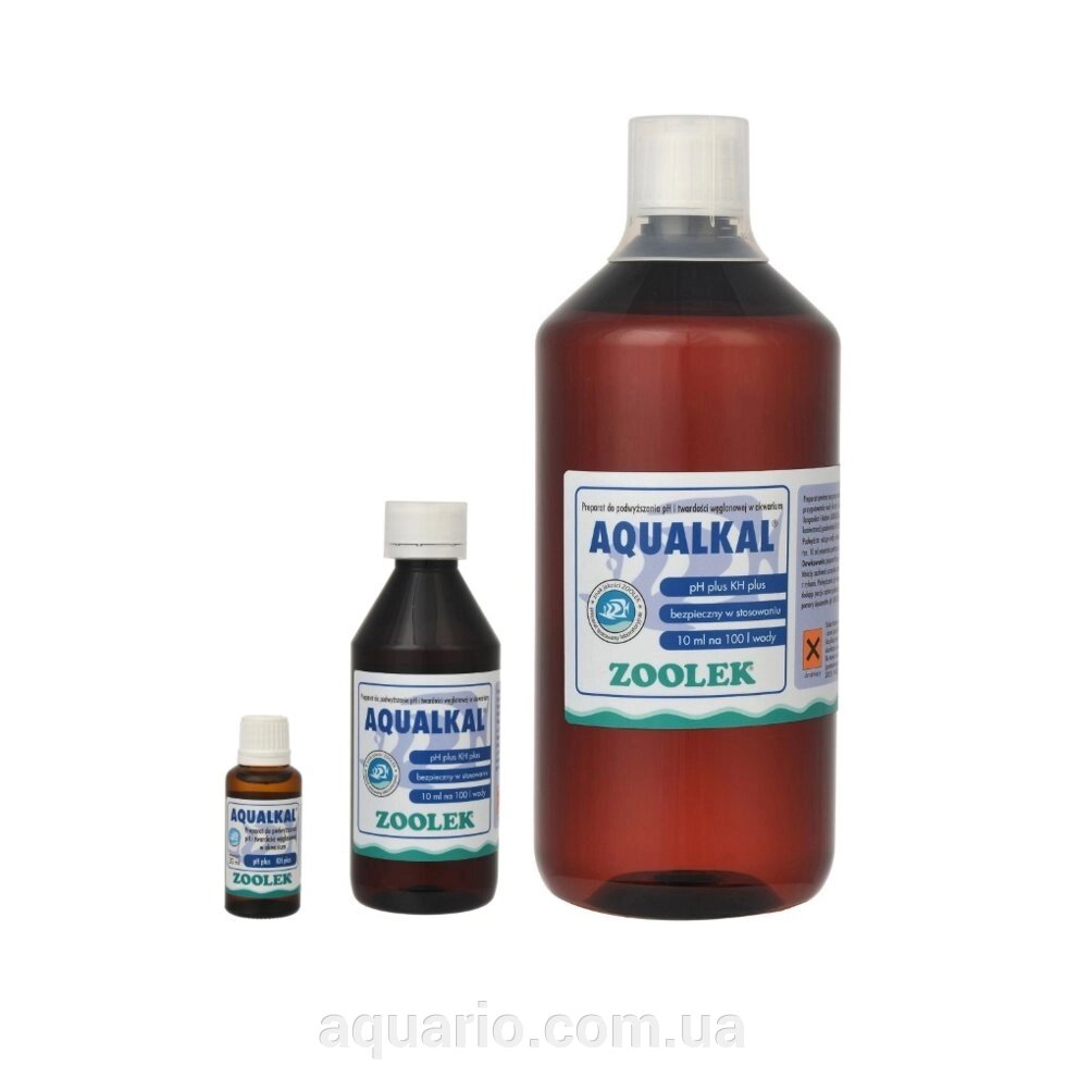 Підвищення рН і KH карбонатної жорсткості Zoolek Aqualkal 30 мл від компанії Інтернет магазин акваріумістики "AquariO" - фото 1