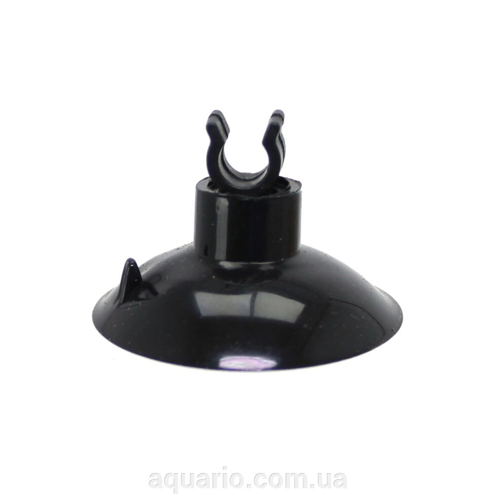 Присоска чорна для шланга 4/6 мм з пластиковим утримувачем від компанії Інтернет магазин акваріумістики "AquariO" - фото 1