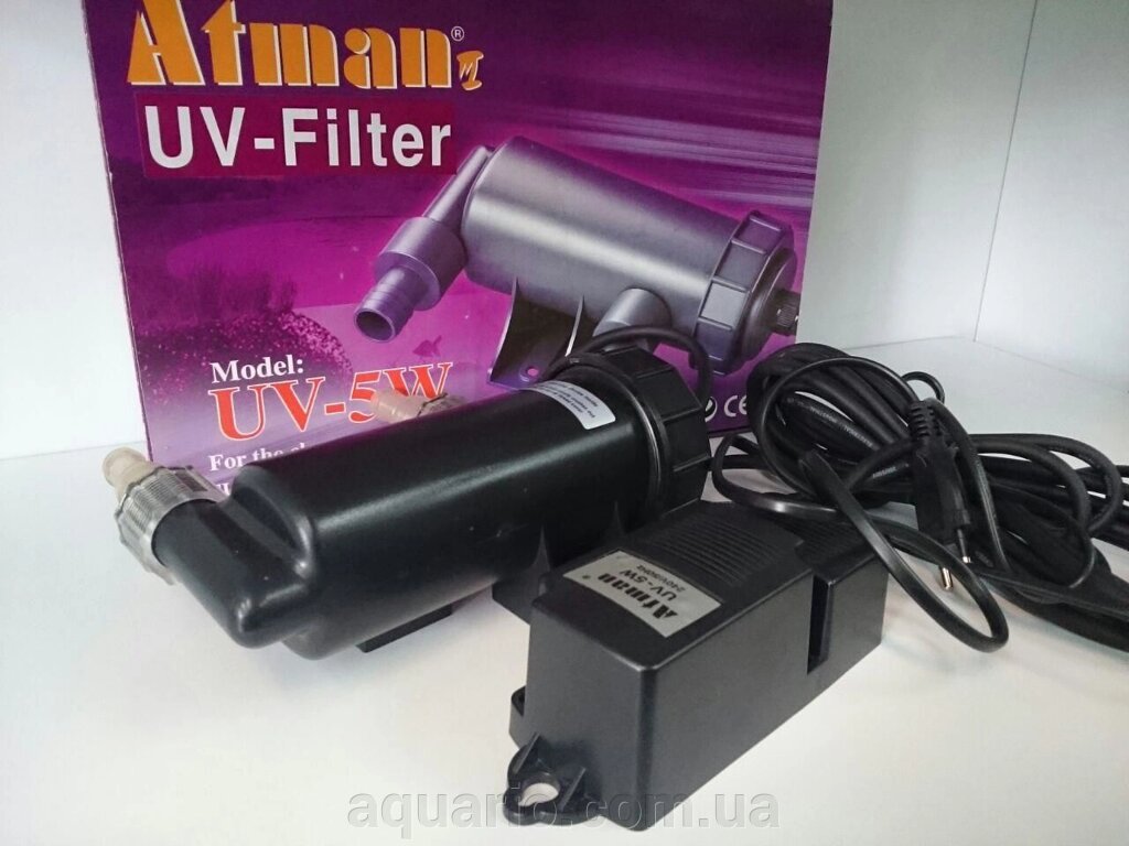 Стерилізатор Atman UV-5W від компанії Інтернет магазин акваріумістики "AquariO" - фото 1