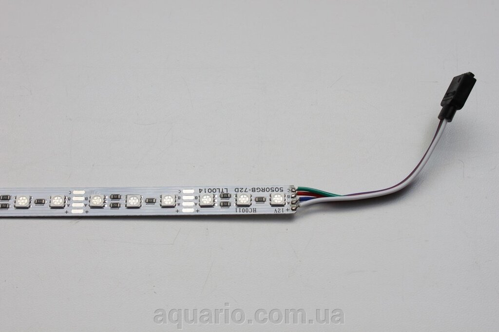 Світлодіодна лінійка RGB SMD 5050 72LED / m, негерметична IP20. від компанії Інтернет магазин акваріумістики "AquariO" - фото 1