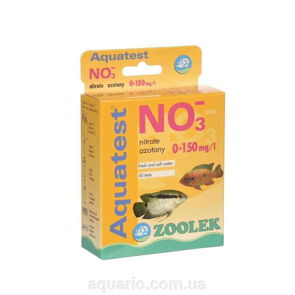 Тест на вміст нітратів Zoolek Aquatest NO3 Повний комплект від компанії Інтернет магазин акваріумістики "AquariO" - фото 1