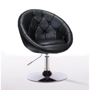 Перукарське крісло Bazkar HC8516 гудзики, чорний