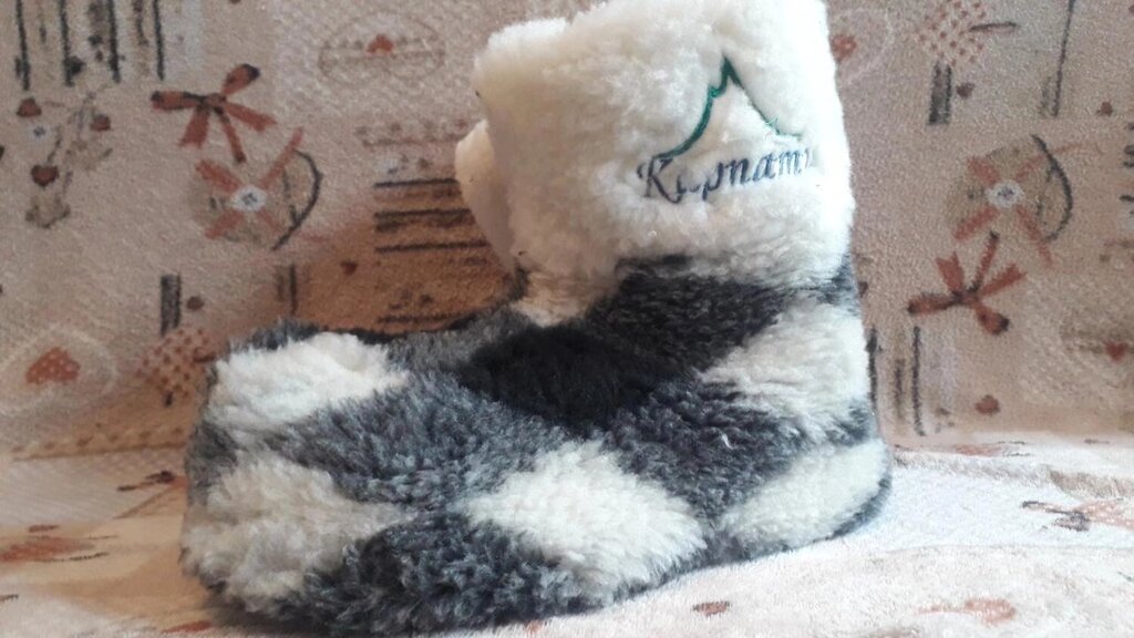 Теплі капці чобітки жіночі (Чуні). Овчина. Розмір 37 від компанії Nemsis-Shop - фото 1