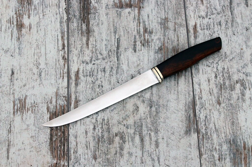 Филейный нож ручной работы с австрийской нержавеющей стали n690 от компании Булат - фото 1