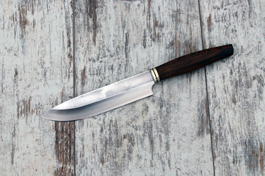 Кухонный нож ручной работы с австрийской порошковой стали m390 ##от компании## Булат - ##фото## 1