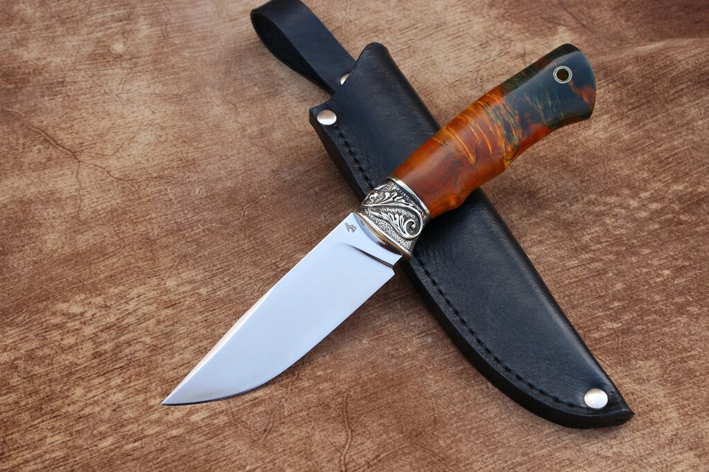 Нож ручної роботи з порошкової сталі M398 від компанії Булат - фото 1