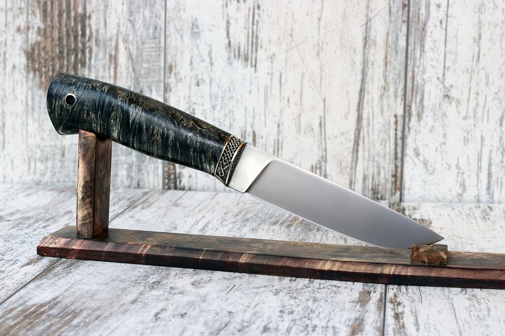 Нож ручной работы "Грибник" из порошковой стали Ди-90 ##от компании## Булат - ##фото## 1