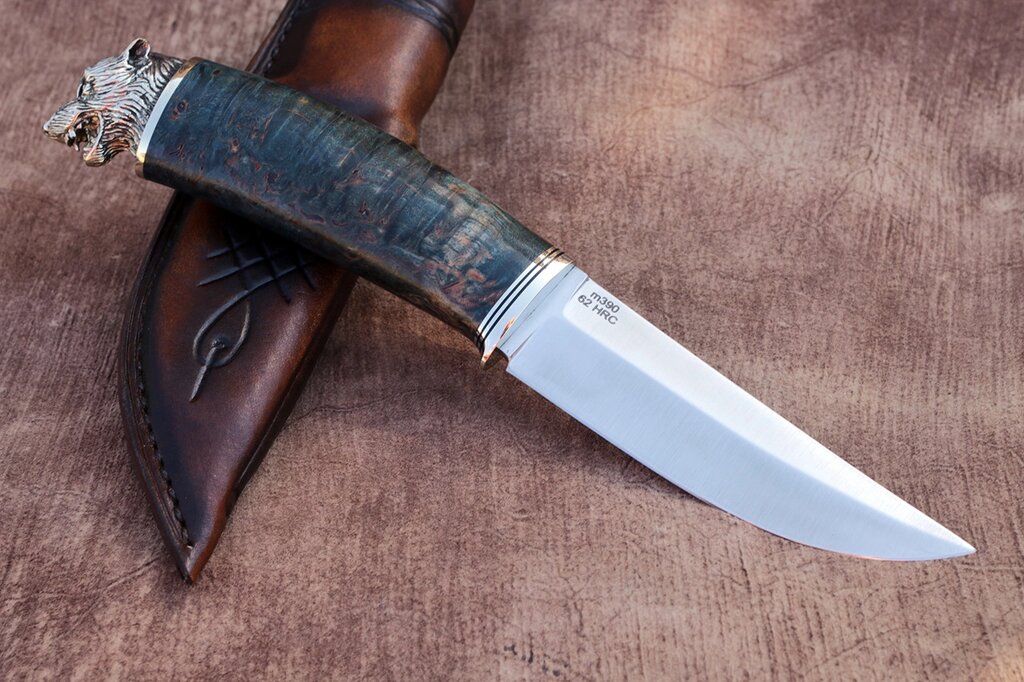 Нож ручной работы  из австрийской порошковой стали m390 ##от компании## Булат - ##фото## 1