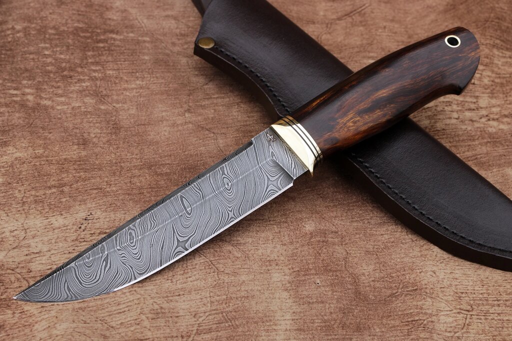 Нож ручной работы из дамасской стали "Аризона" ##от компании## Булат - ##фото## 1