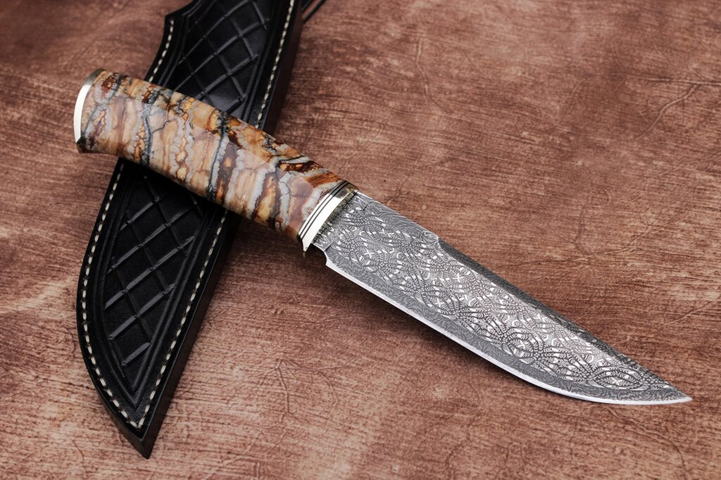 Нож ручной работы  из дамасской стали ##от компании## Булат - ##фото## 1