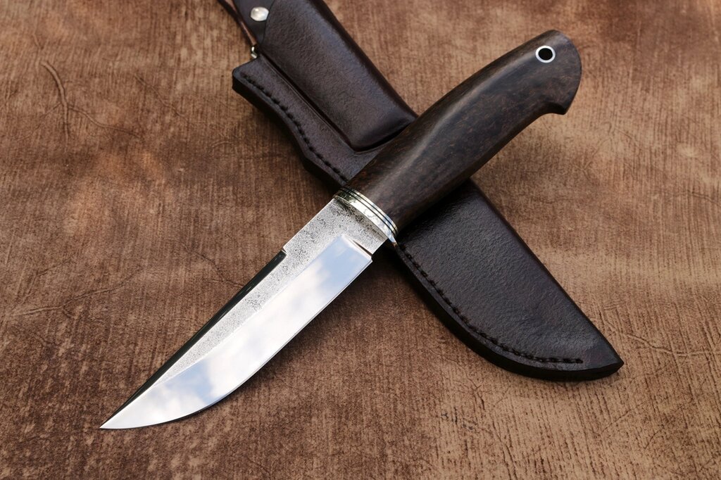 Нож ручной работы из порошковой стали m398 от компании Булат - фото 1