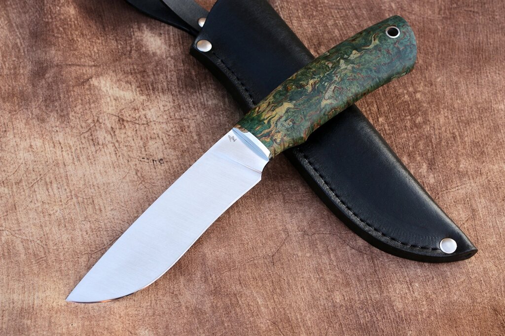 Нож ручной работы "Варяг" из австрийской нержавеющей стали n690 от компании Булат - фото 1