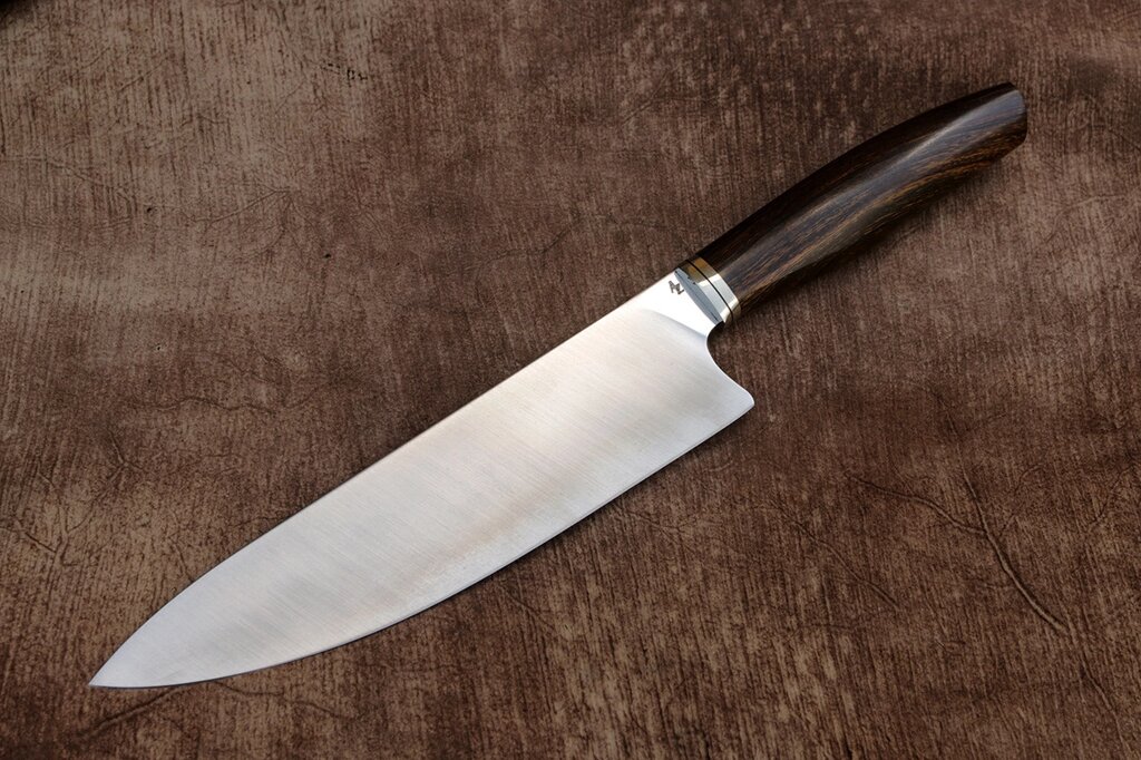 Нож шеф ручной работы из австрийской нержавеющей стали n690 ##от компании## Булат - ##фото## 1