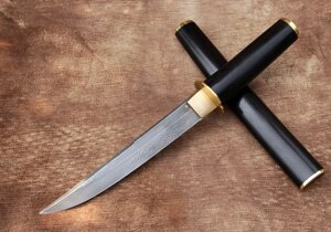 Нож ручной работы из дамасской стали "Танто"