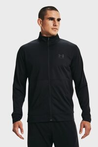 Чоловіча чорна кофта UA PIQUE TRACK jacket