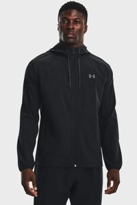 Чоловіча чорна вітровка UA Stretch Woven Windbreaker Under Armour