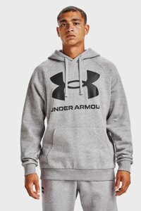 Чоловіче сіре худі UA Rival Fleece Big Logo HD Under Armour