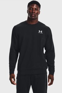 Світшот чоловічий чорний Under Armour Essential Fleece Crew