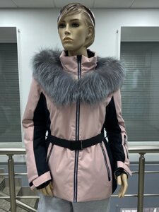 Жіноча термокуртка High Experience (колір пудра)