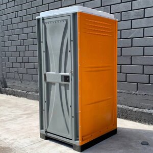 Біотуалет вуличний кабіна (помаранчевий)