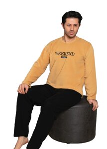 Піжама чоловіча з довгим рукавом фліс S 478 M