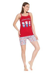 Піжама шорти майка B8036-1 S