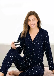 Піжама жіноча чорна P7053 M