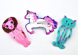 Заколка хлопушка 3шт А330-6/3