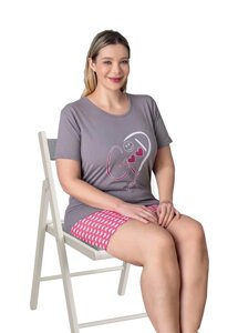 Піжама великий розмір шорти i майка U6735 XL