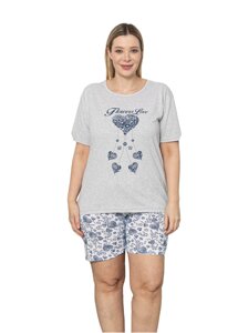 Піжама великий розмір шорти i майка U6764 XL