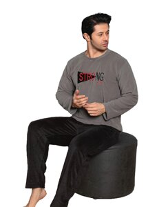 Піжама чоловіча з довгим рукавом фліс S 479 M