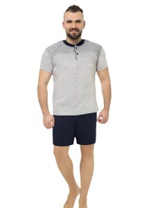 Піжама чоловіча шорти та футболка R 1030-H L