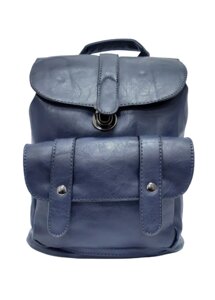 Рюкзак жіночий синій 30х28х14см