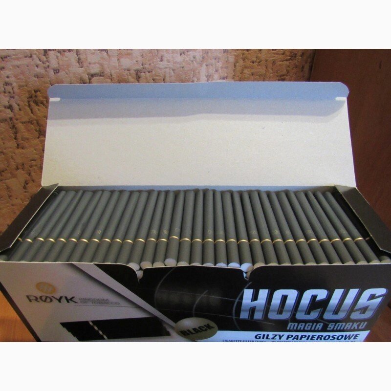 Гільзи сигаретні "HOCUS" BLACK (чорні) - 500 шт. упаковка від компанії ProTobacco - фото 1