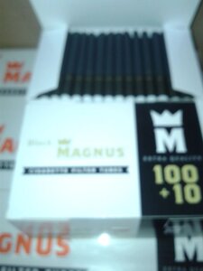 Гільзи для набивання тютюном Magnus 110 шт в уп Чорні в Хмельницькій області от компании ProTobacco