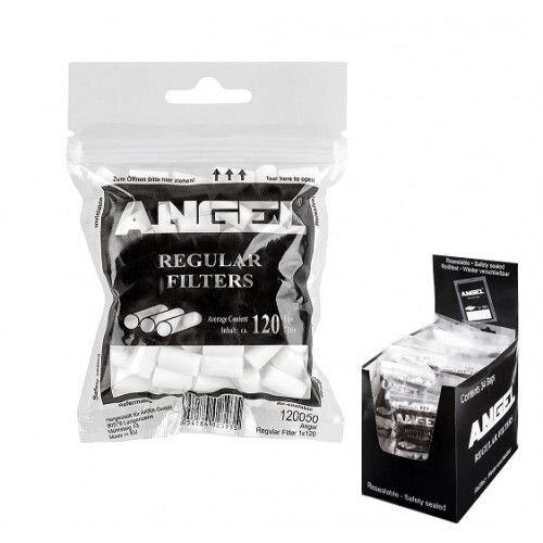 Сигаретні фільтри Angel Regular 8 mm (120 шт.) - огляд