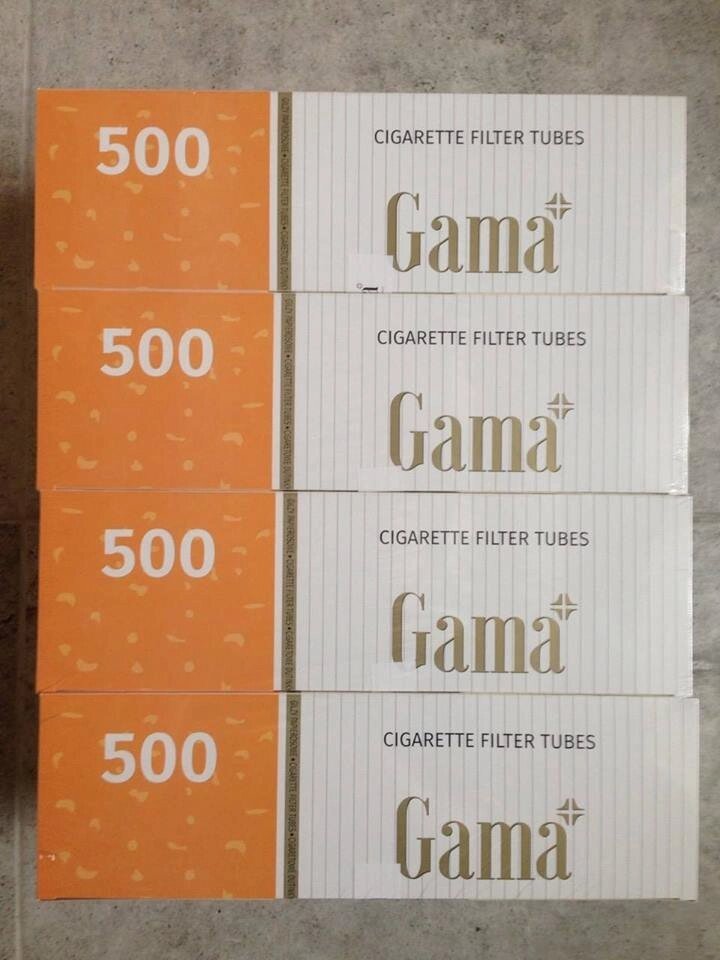 Ящик 10000 шт. Гільзи сигаретні Gama по 500 шт. упаковка - характеристики