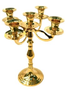 Підсвічник декоративний бронзовий для 5 свічок 24 см