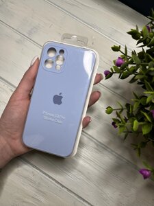 Чохол на iPhone (Айфон) 12 Pro квадратні борти silicone case full camera на apple