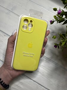 Чохол на iPhone (Айфон) 12 Pro квадратні борти silicone case full camera на apple