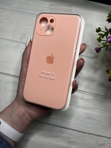 Чохол на iPhone (Айфон) 13 квадратні борти silicone case full camera на apple