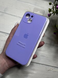 Чохол на iPhone (Айфон) 13 квадратні борти silicone case full camera на apple