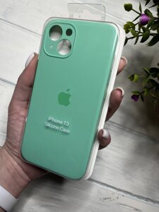 Чохол на iPhone (Айфон) 13 квадратні борти silicone case full camera на apple