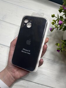 Чохол на iPhone (Айфон) 13 квадратні борти silicone case full camera на apple